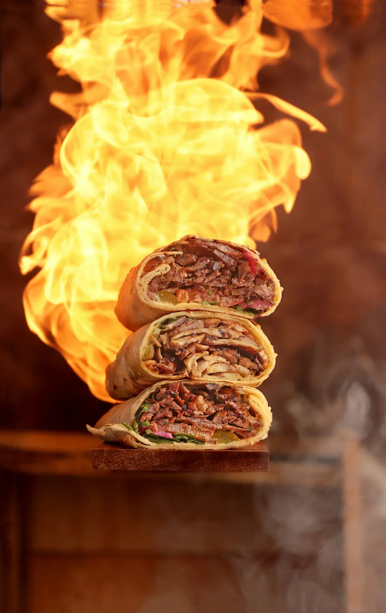Shawarma Box mit Pommes bei Oria Grill Hamm